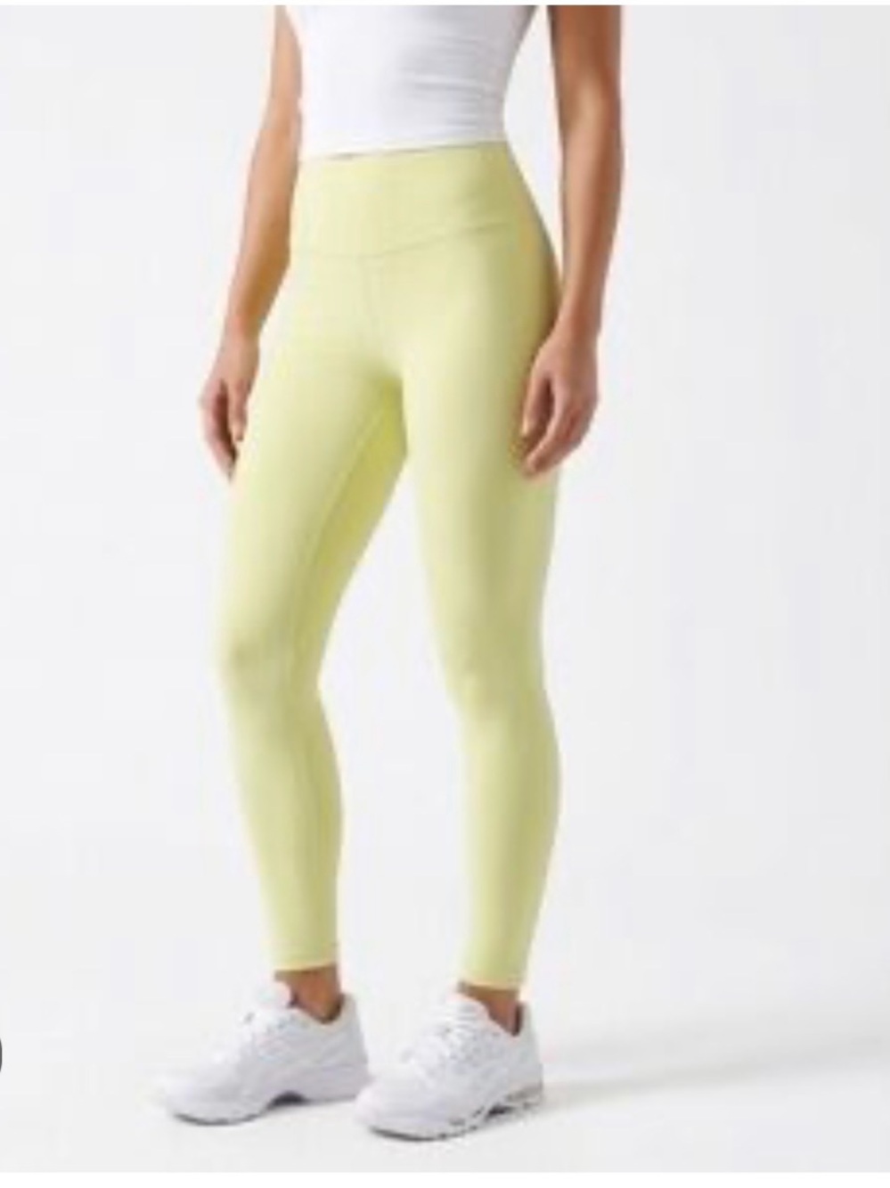 Yellow-green TNA high rise butter legging